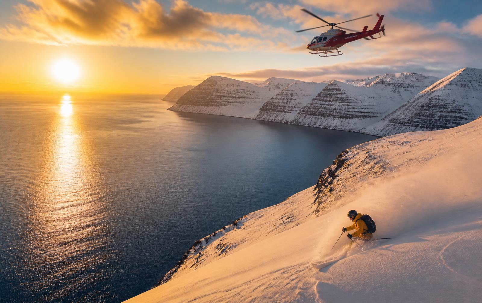 Heliskiing in Island – wo Arktis und Atlantik sich treffen
